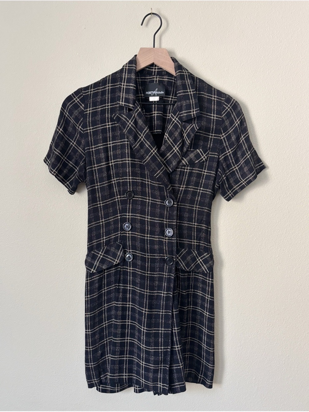 Vintage 90’s Positive Attitude Size 6 Short Sleeve Blazer Mini Dress Skort